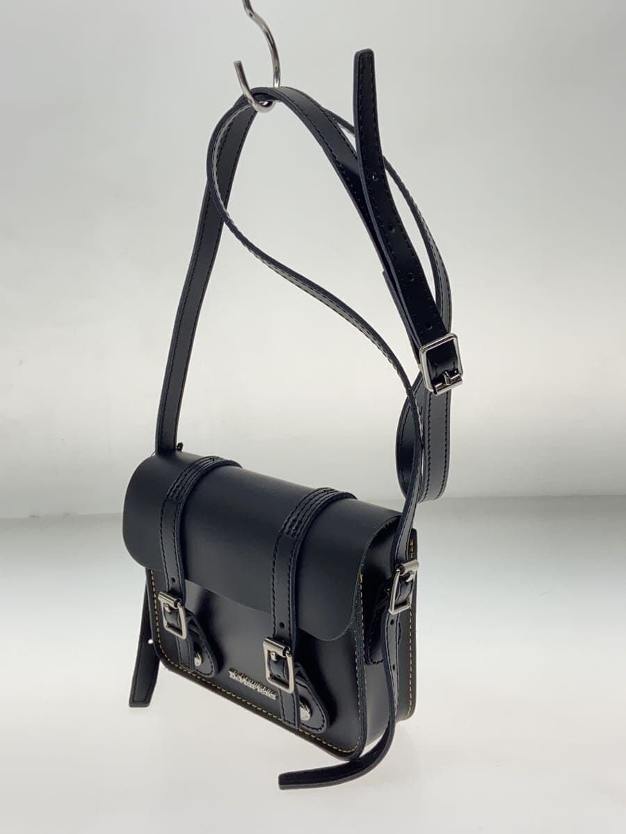 Dr. Martens shoulder bag leather black AB098001 7-inch satchel bag 2