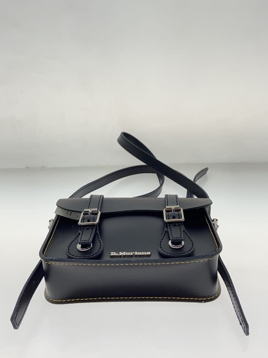 Dr. Martens shoulder bag leather black AB098001 7-inch satchel bag 4