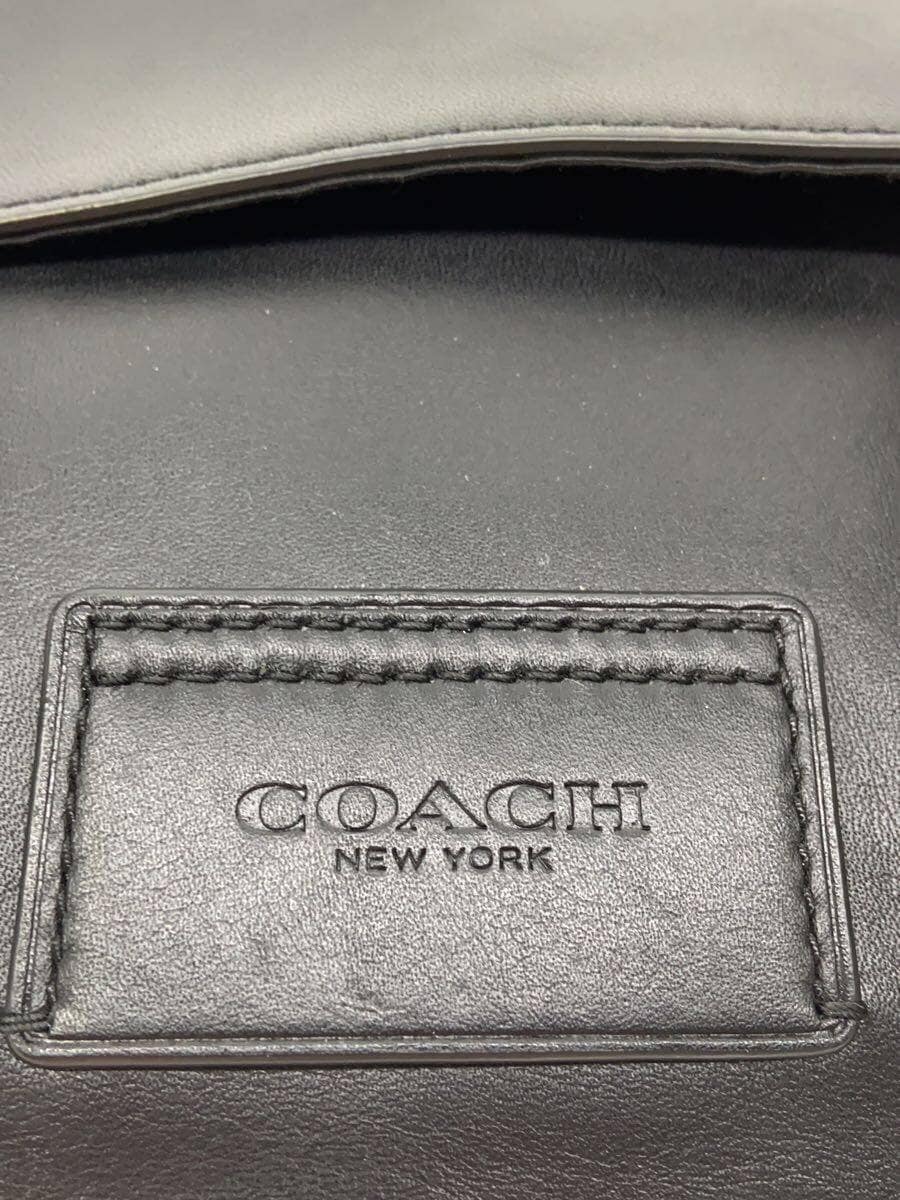 COACH shoulder bag leather black C2715 5