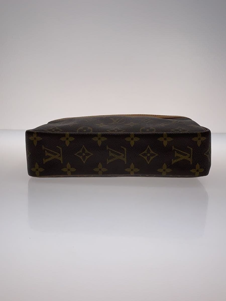 LOUIS VUITTON Pouch Leather BRW All Over Pattern 4