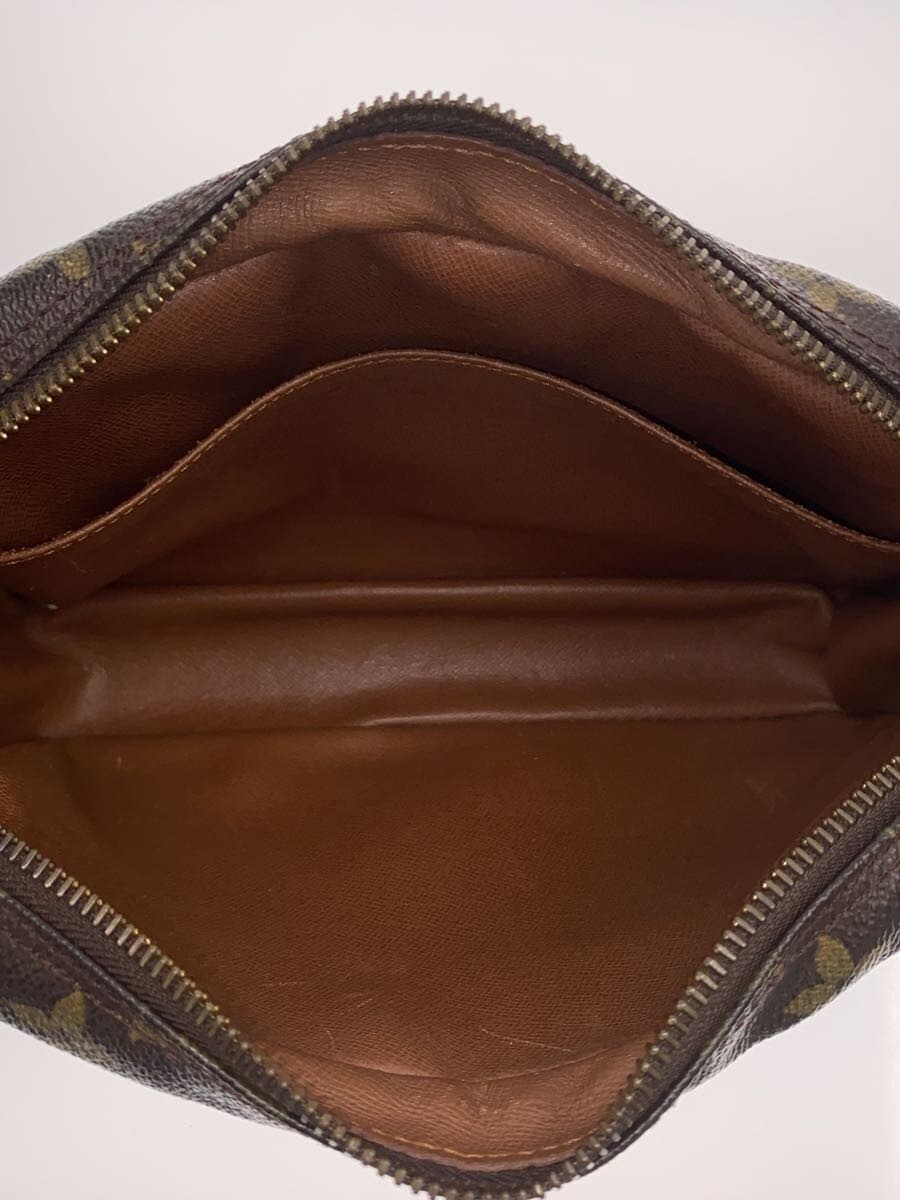 LOUIS VUITTON Pouch Leather BRW All Over Pattern 6