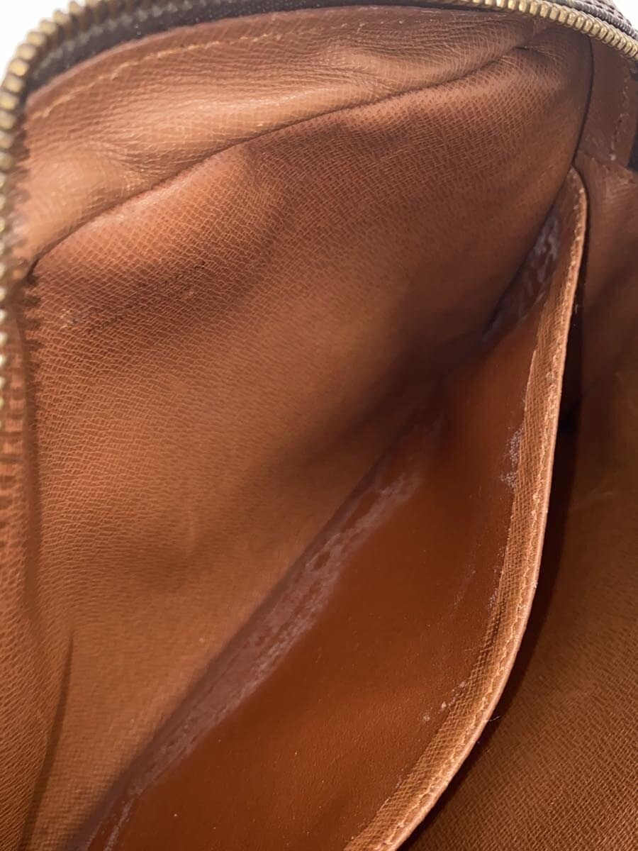 LOUIS VUITTON Pouch Leather BRW All Over Pattern 7