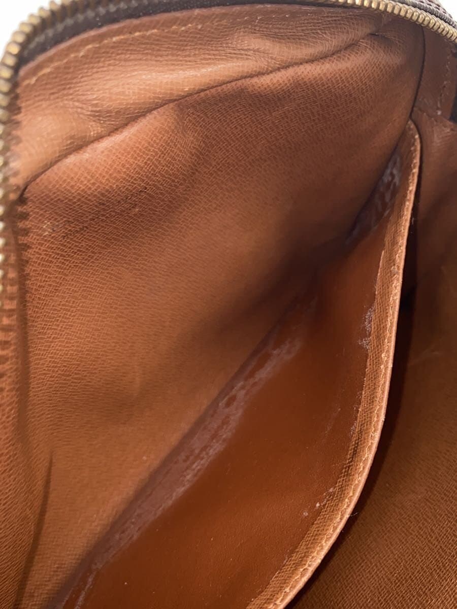 LOUIS VUITTON Pouch Leather BRW All Over Pattern 7