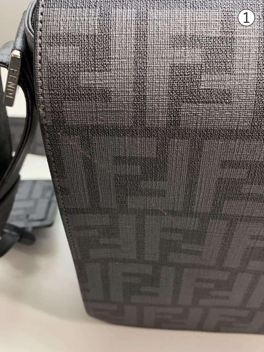 FENDI Shoulder Bag GRY All Over Pattern 7VA258-UZD 7