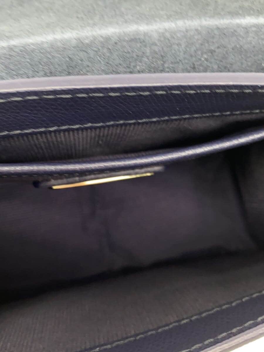 FURLA shoulder bag -- NVY plain chain crossbody 6