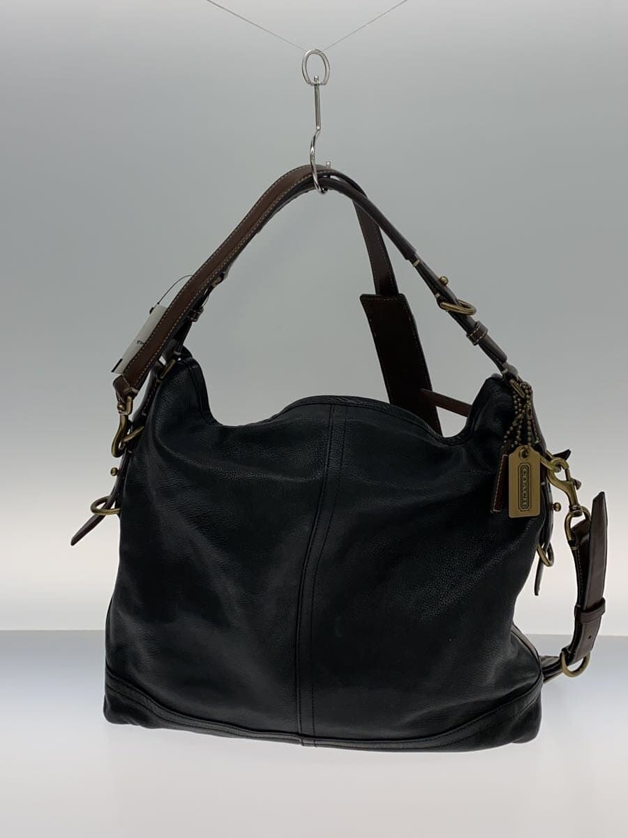 COACH Shoulder Bag Leather BLK Solid 70189 3