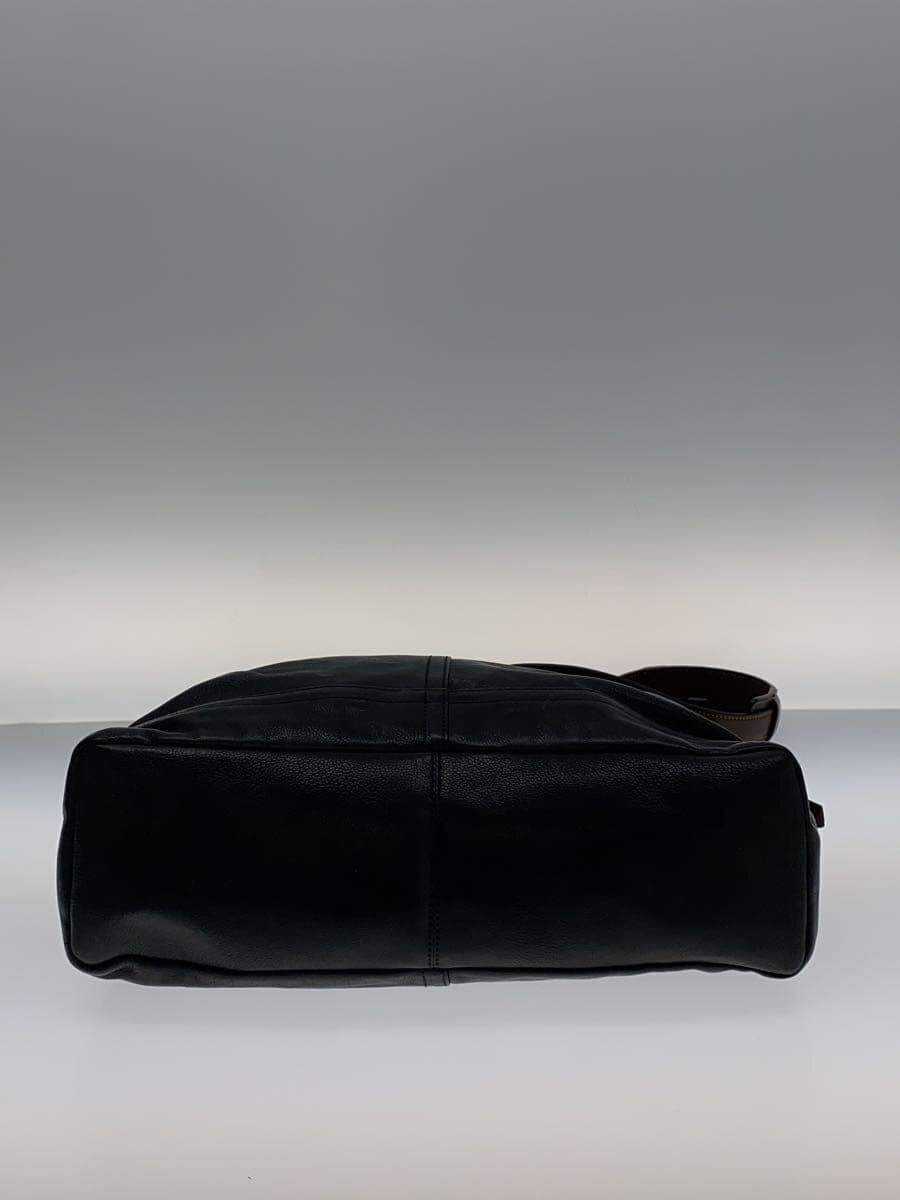 COACH Shoulder Bag Leather BLK Solid 70189 4