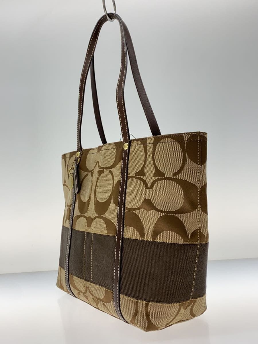 COACH Tote Bag BRW All Over Pattern F11098 Hand-held 2
