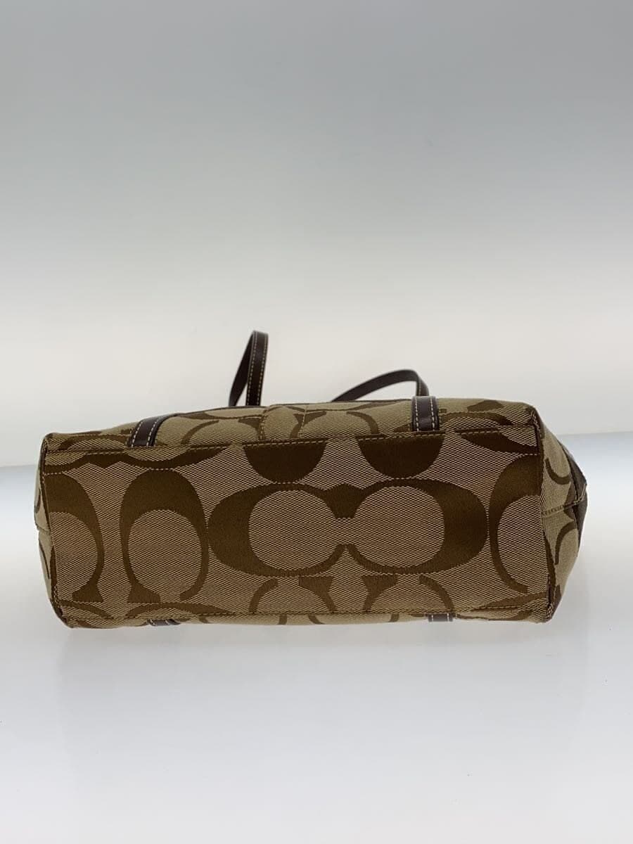 COACH Tote Bag BRW All Over Pattern F11098 Hand-held 4