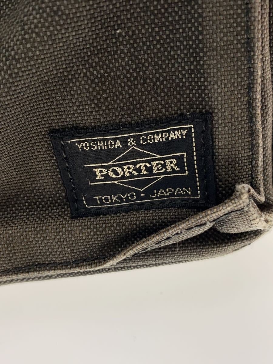 PORTER Shoulder Bag Canvas KHK Crossbody 5