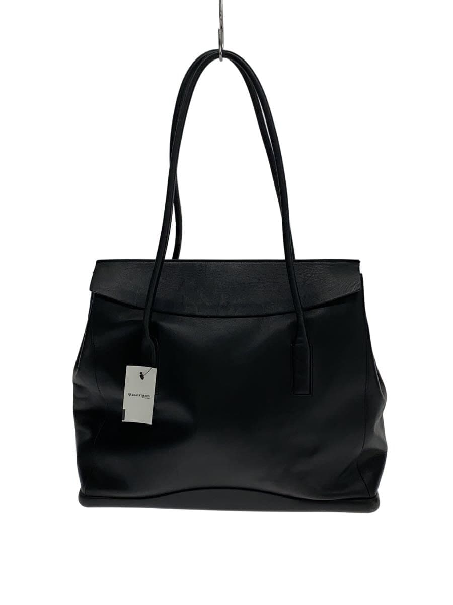 PRADA Tote Bag Leather BLK Solid