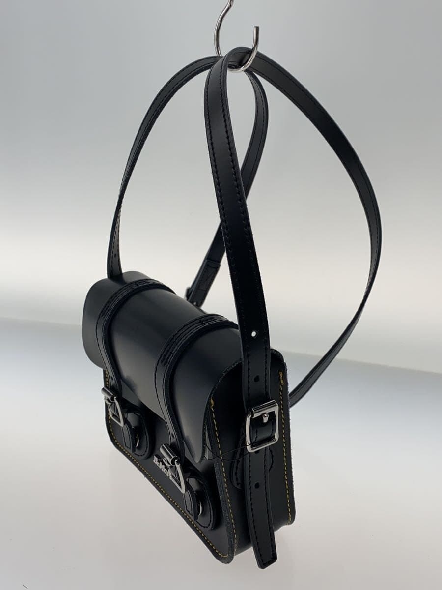 Dr.Martens Shoulder Bag Leather BLK Solid 7 Inch Satchel Bag 2