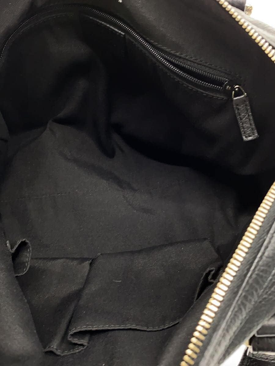 GUCCI handbag leather black plain 336665 467891 shoulder 2-way 6