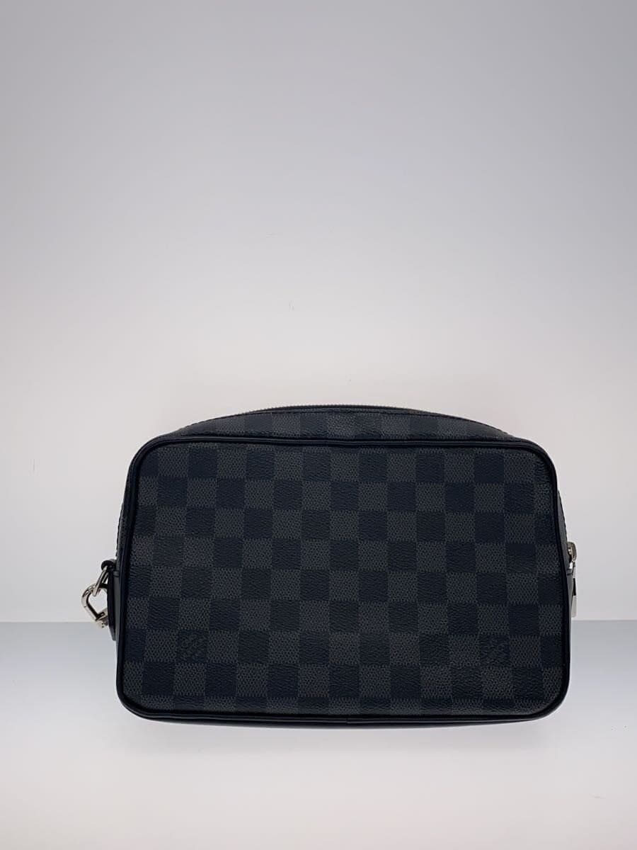 LOUIS VUITTON Pochette Casai_Damier Graphite PVC BLK Check N41664 Secondary Bag 3