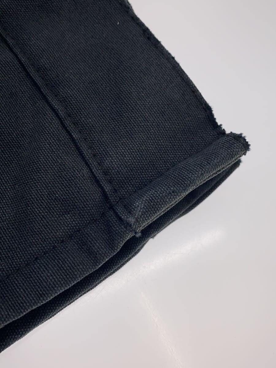 HERMES Tote Bag Canvas Black Full-Tone Handbag 8