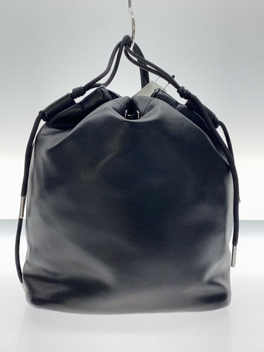 glamb Shoulder Bag Leather BLK Leather Drawstring Bag Leather Drawstring 3