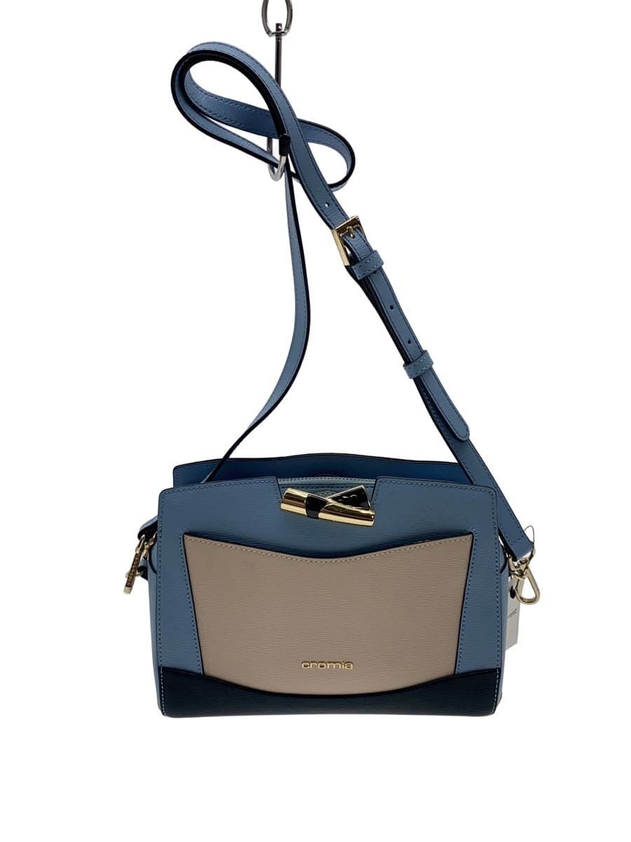 Cromia Shoulder Bag Leather BLU