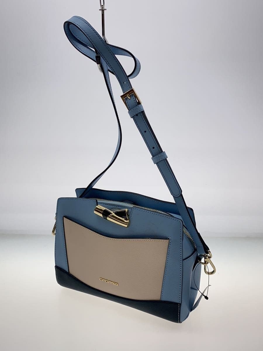 Cromia Shoulder Bag Leather BLU 2