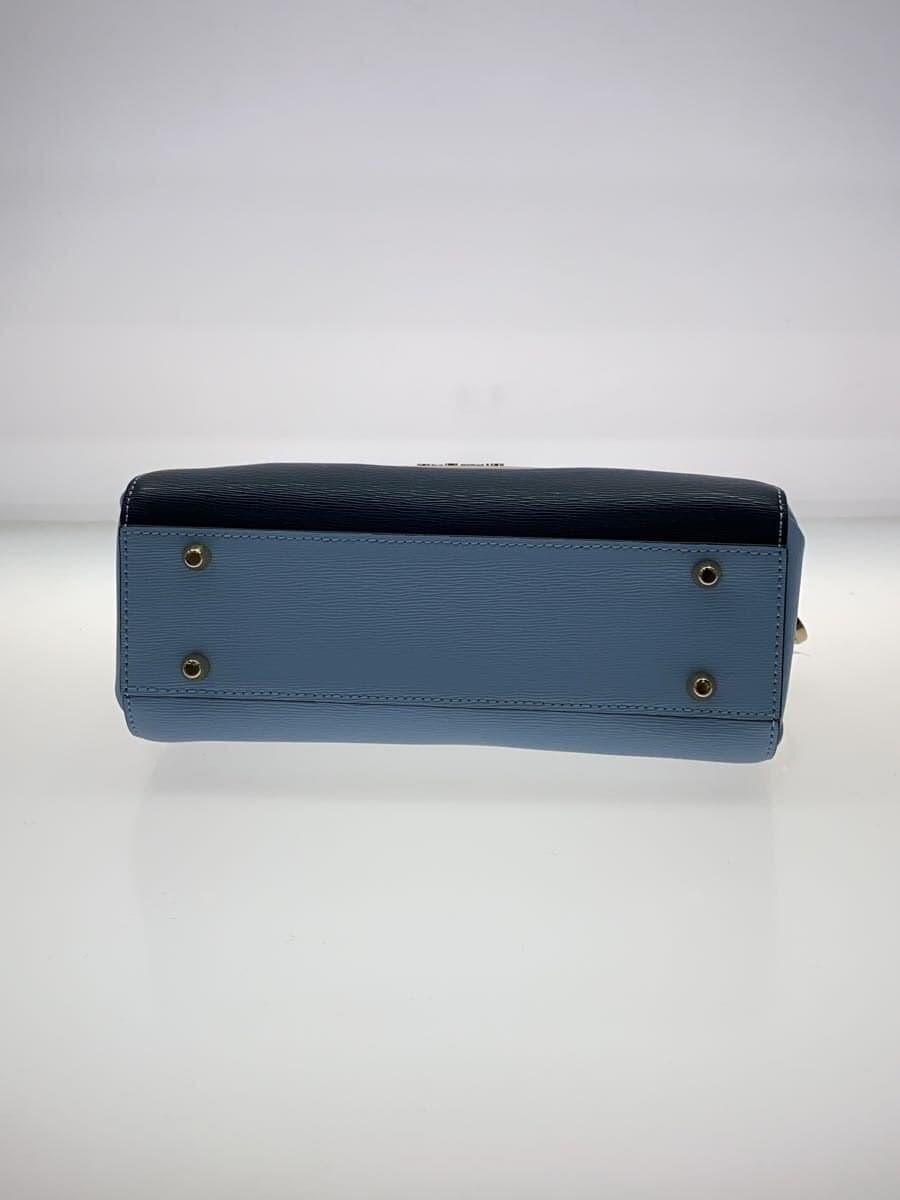 Cromia Shoulder Bag Leather BLU 4