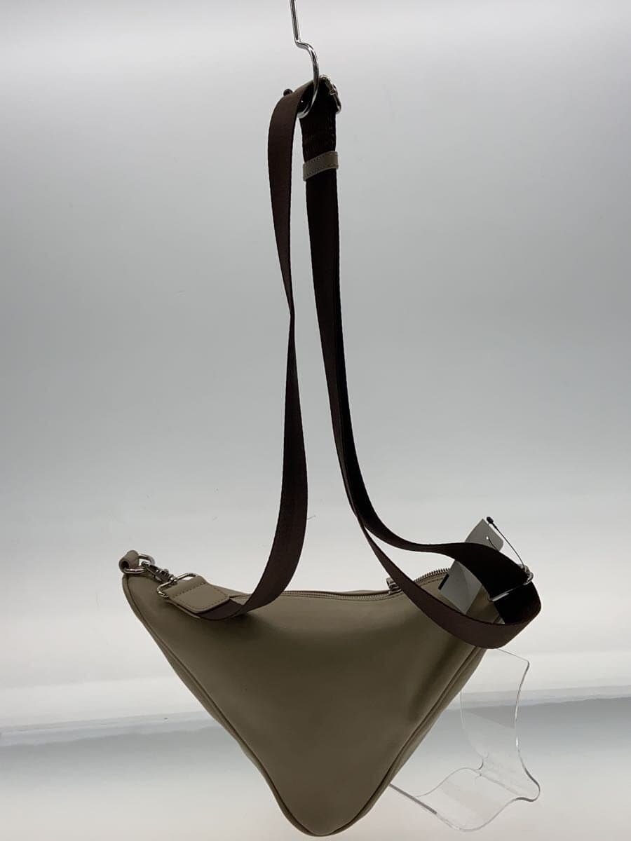 carcru Shoulder Bag Leather BEG 3