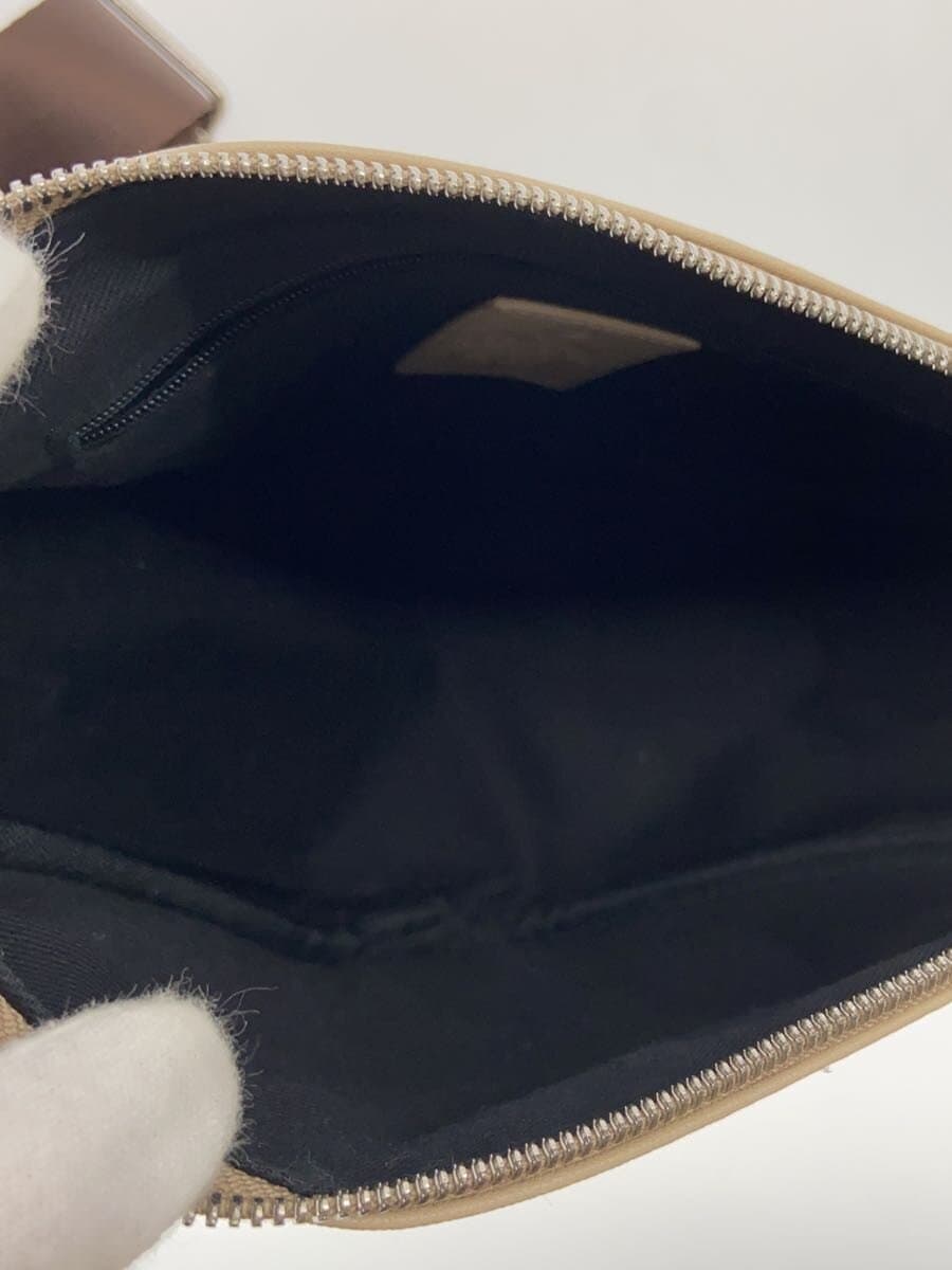 carcru Shoulder Bag Leather BEG 6