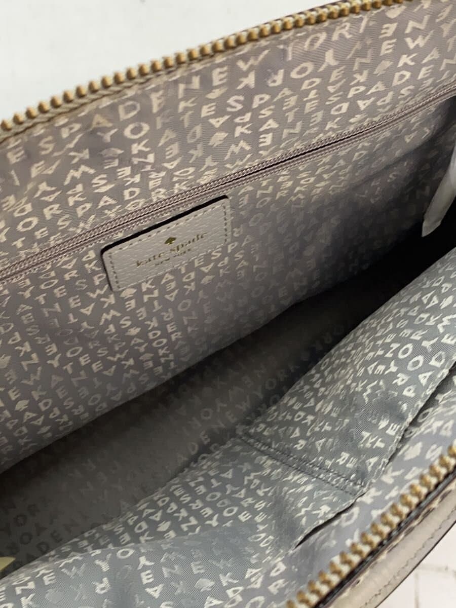 kate spade new york Handbag Leather GRY 6
