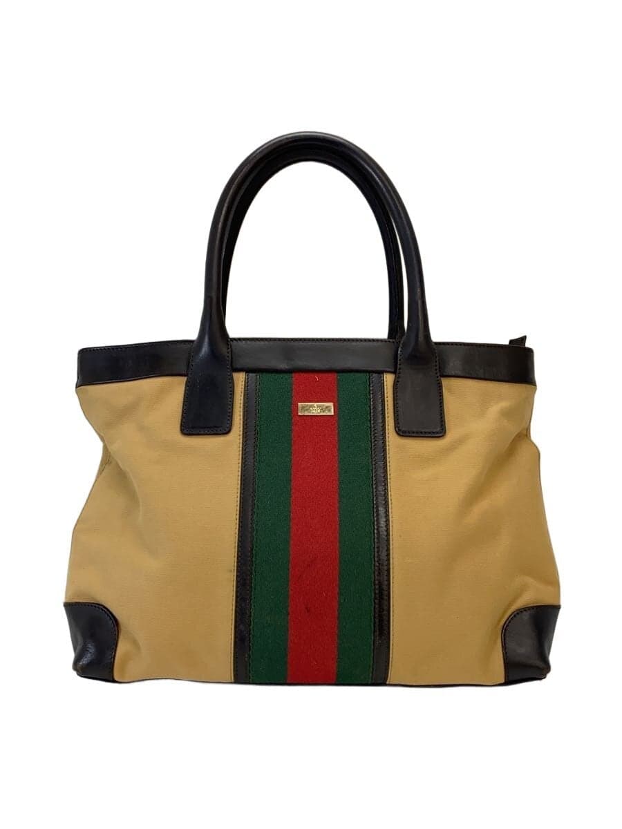 GUCCI Tote Bag_GG Canvas Canvas BEG 002･1119･1705