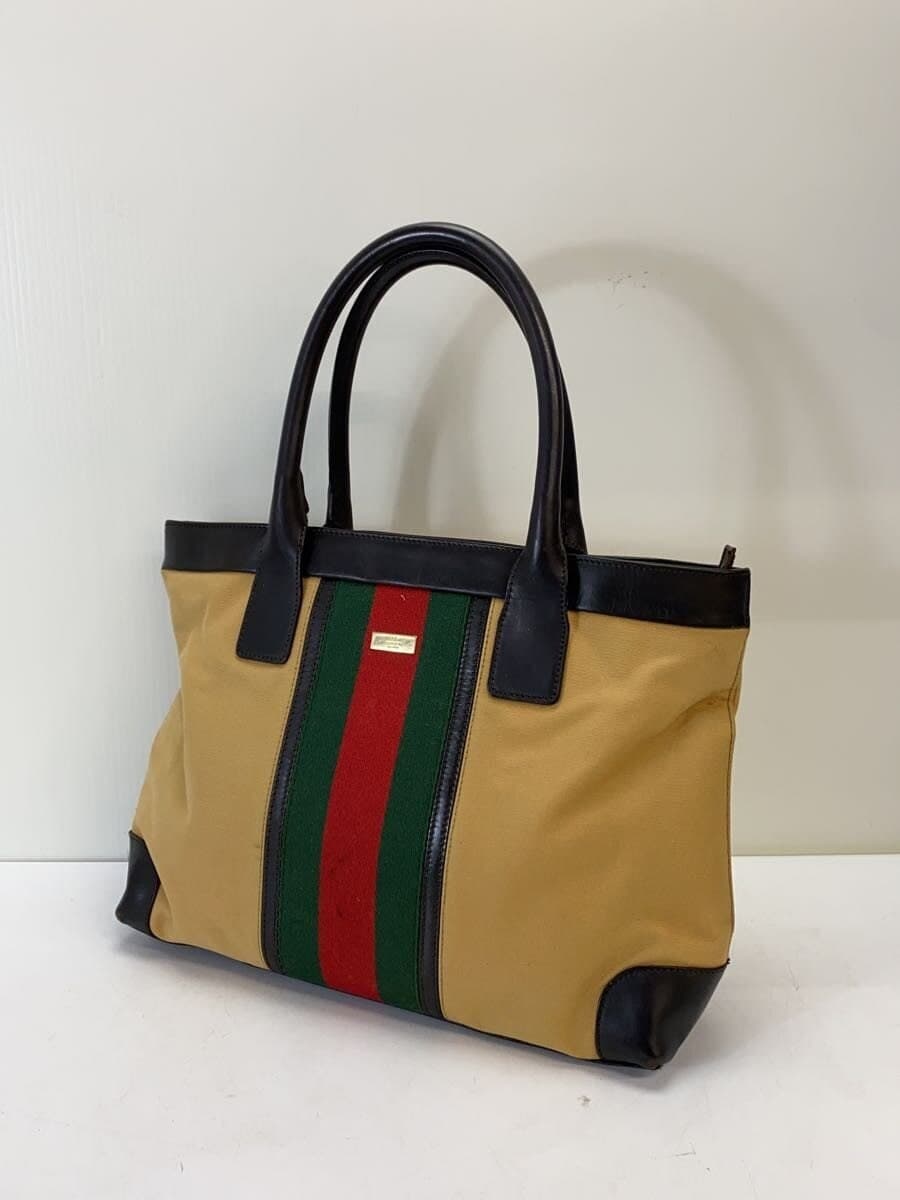 GUCCI Tote Bag_GG Canvas Canvas BEG 002･1119･1705 2