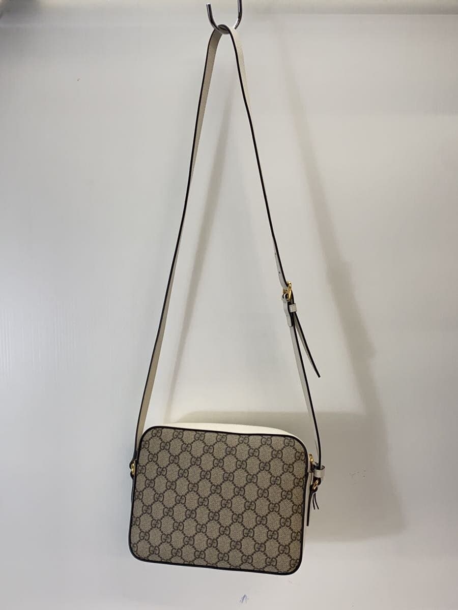 GUCCI Shoulder Bag_Horsebit 1955_GG Supreme Leather BEG Allover Pattern 645454 3