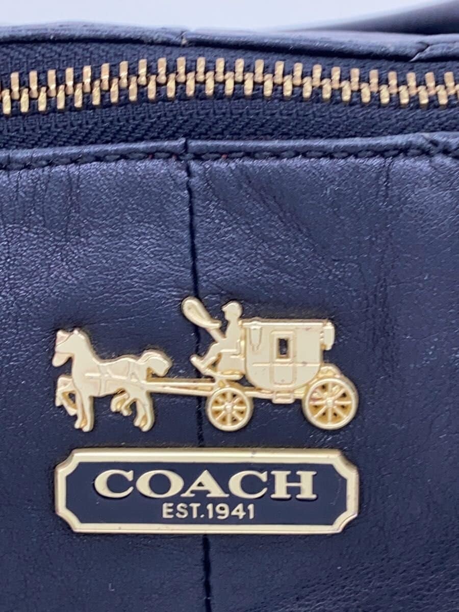 COACH handbag_all leather leather BLK 15960 5