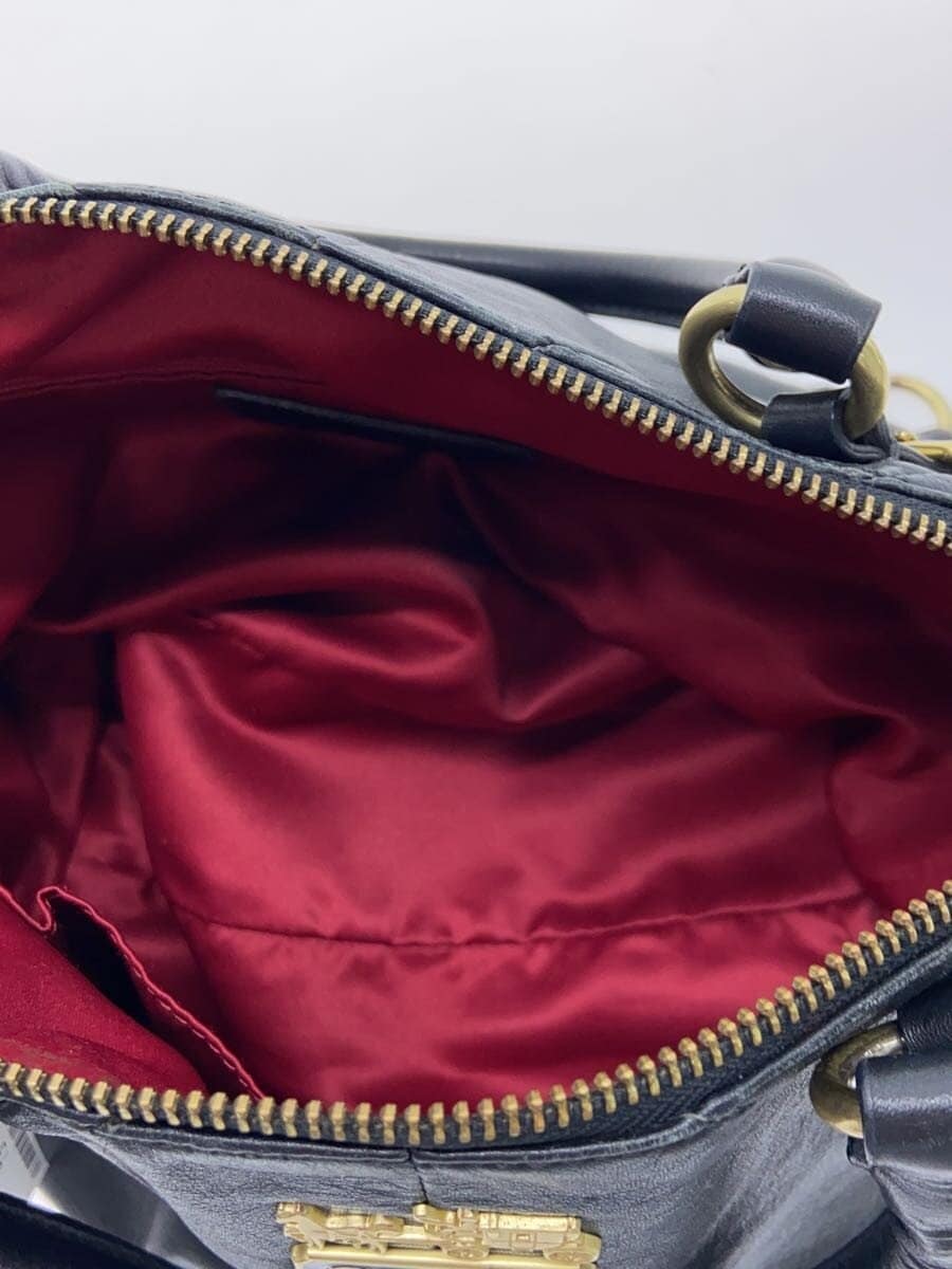 COACH handbag_all leather leather BLK 15960 6