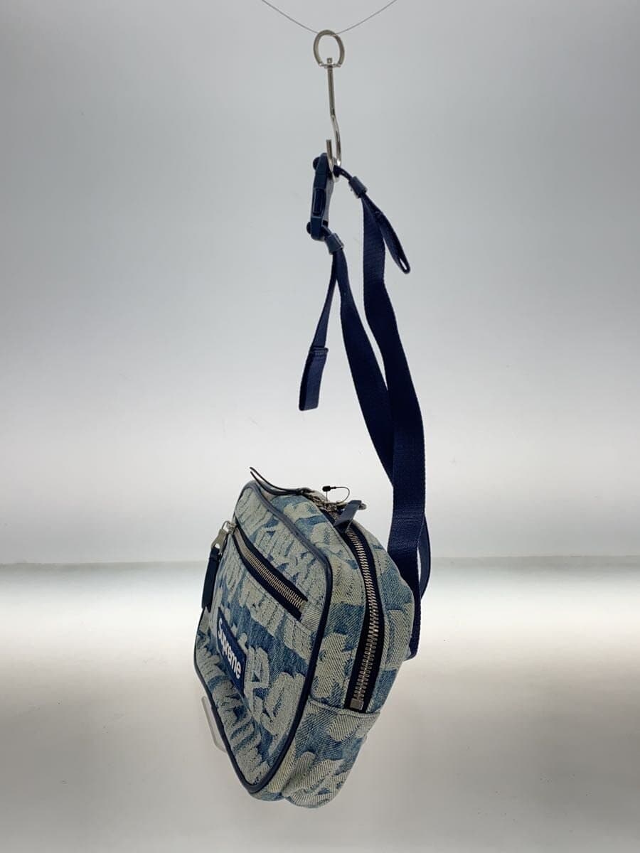 Supreme22SS fat tip jacquard denim sling bag Denim Indigo 2