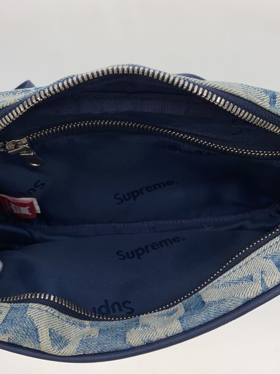 Supreme22SS fat tip jacquard denim sling bag Denim Indigo 6