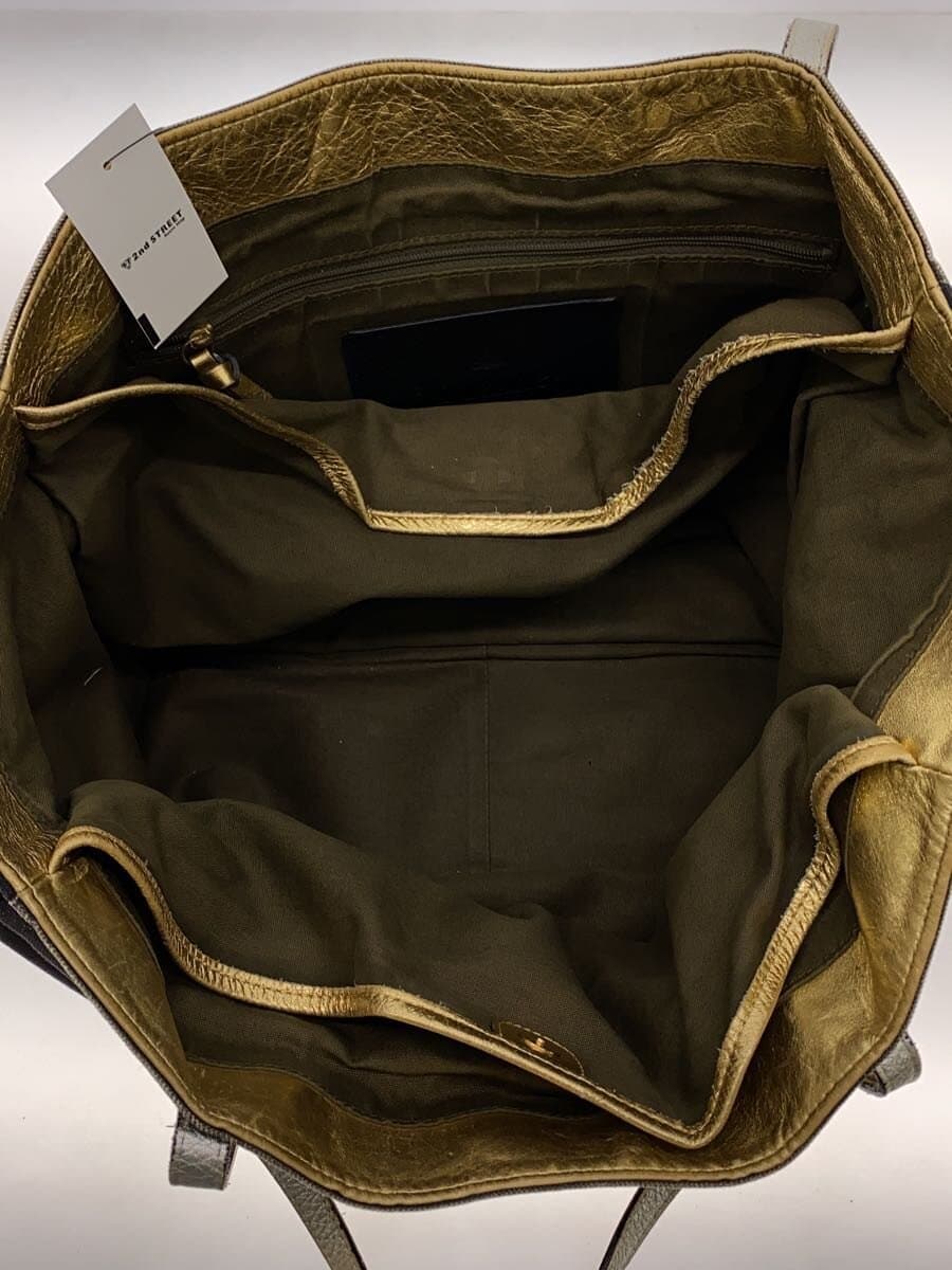 Vivienne Westwood Tote Bag Canvas Black All Over Pattern Caravaggio Corner Wear Signs of Use 6