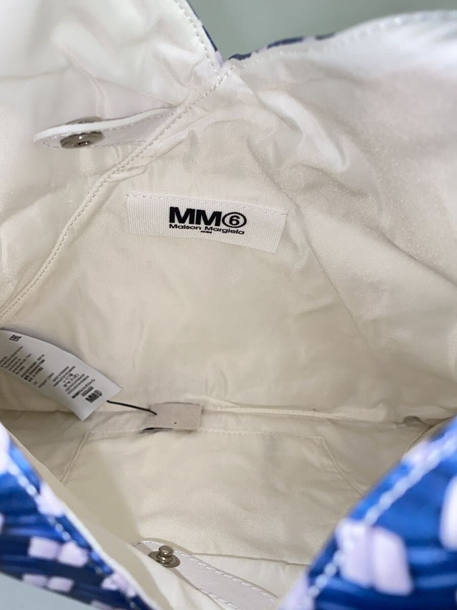 MM6 Tote Bag Blue All-over Pattern S54WD0043 P3986 5