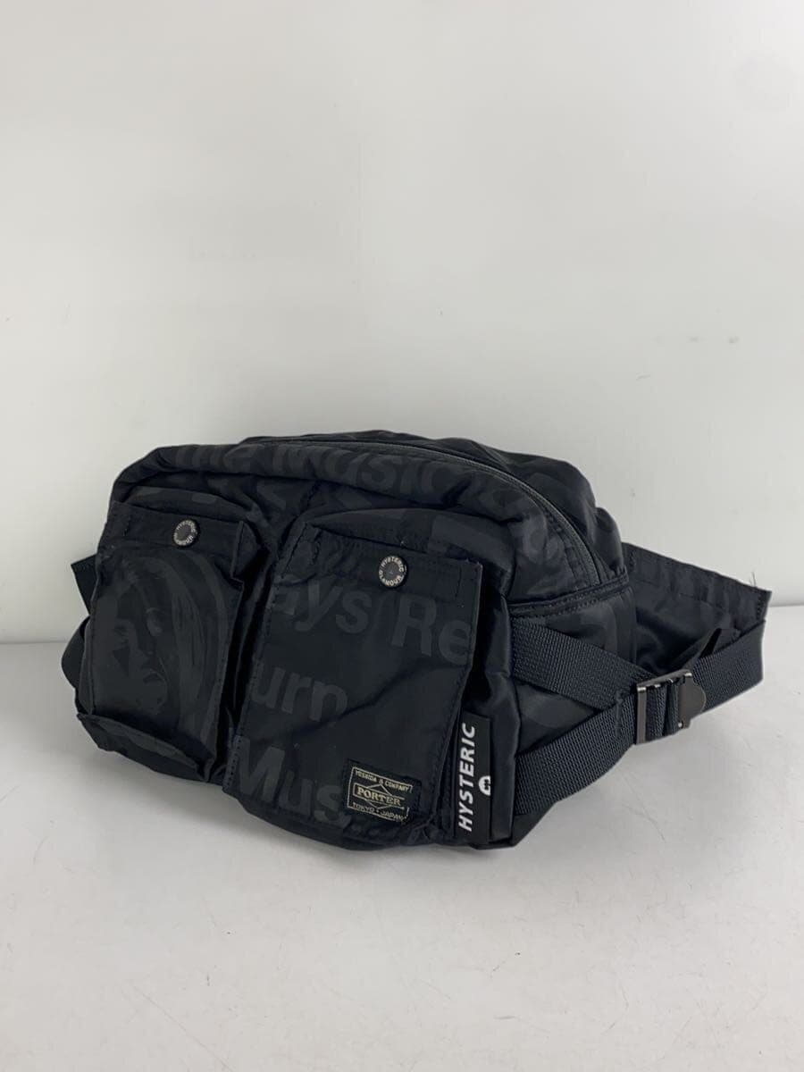 PORTER x HYSTERIC GLAMOUR Waist Bag Black All Over Pattern 2