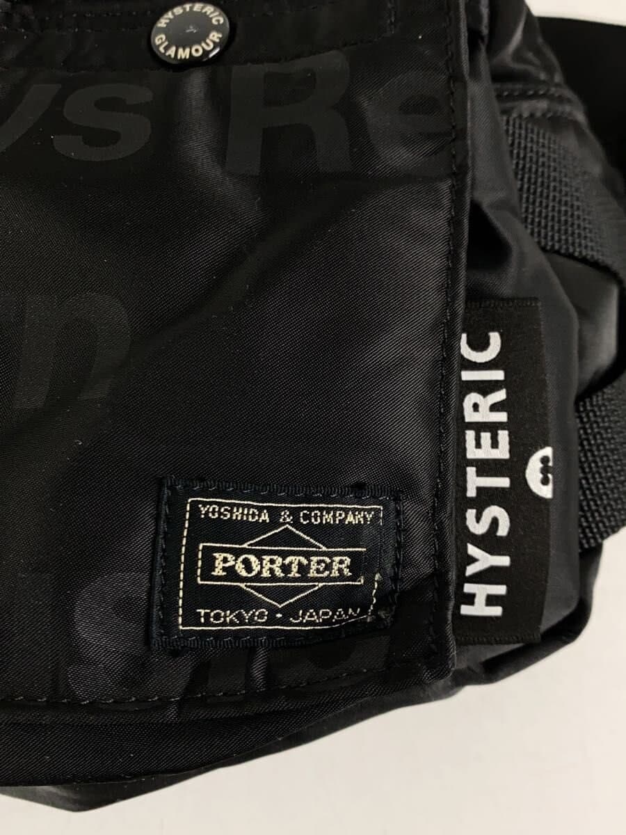 PORTER x HYSTERIC GLAMOUR Waist Bag Black All Over Pattern 5