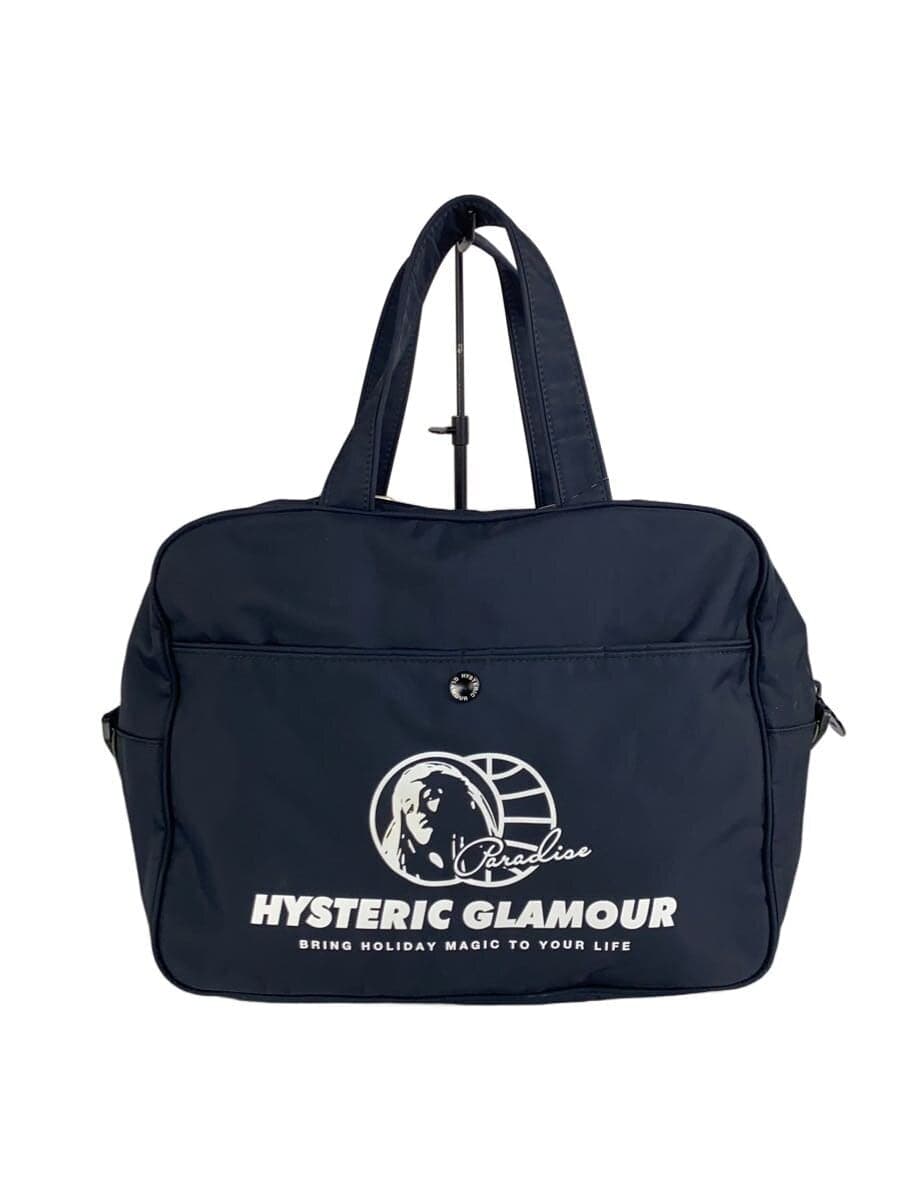 HYSTERIC GLAMOUR Boston Bag Navy Solid