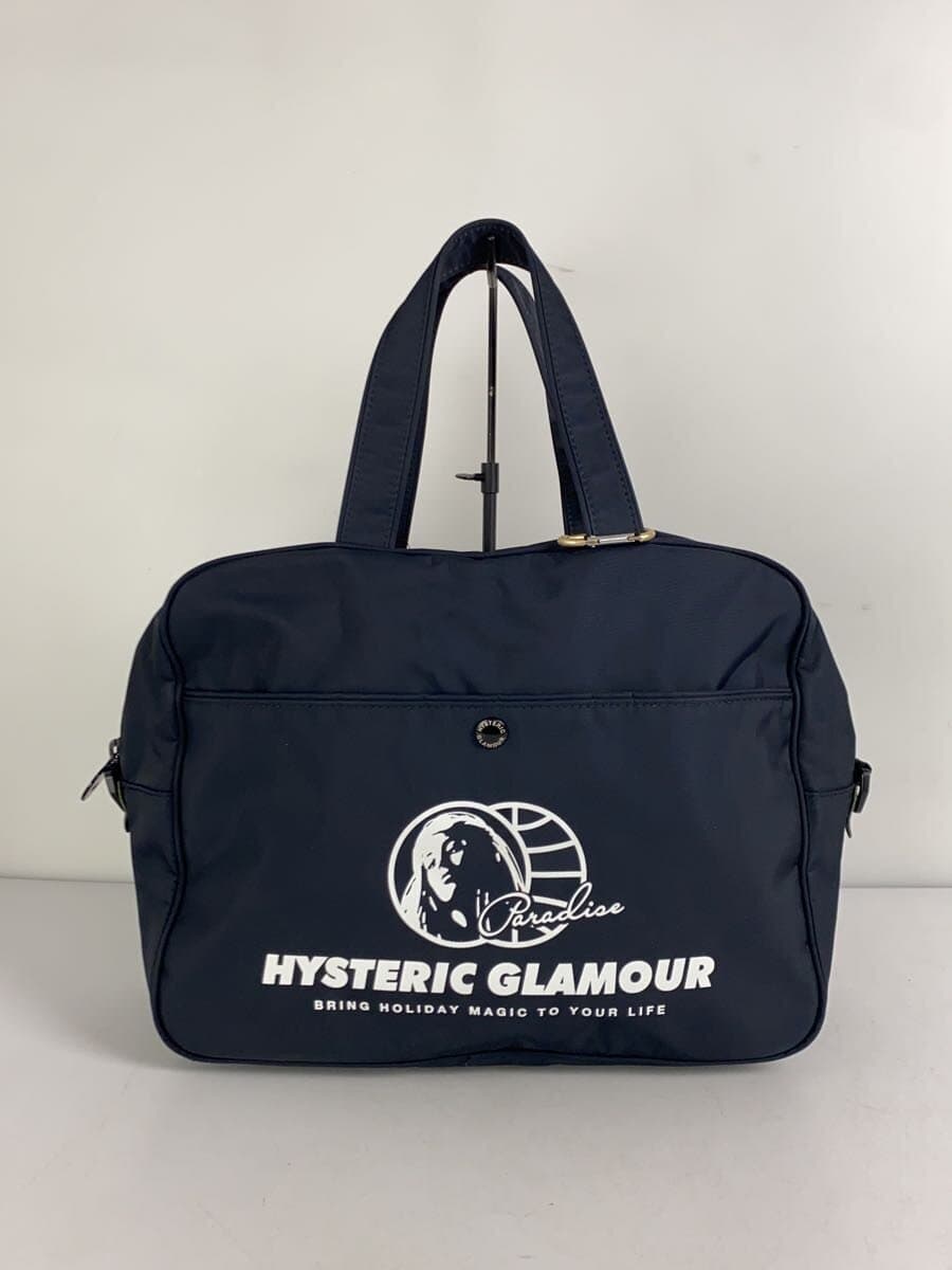 HYSTERIC GLAMOUR Boston Bag Navy Solid 3