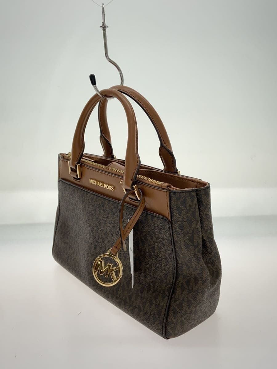 MICHAEL KORS Handbag PVC BRW All Over Pattern 35F9GAKS1B 2