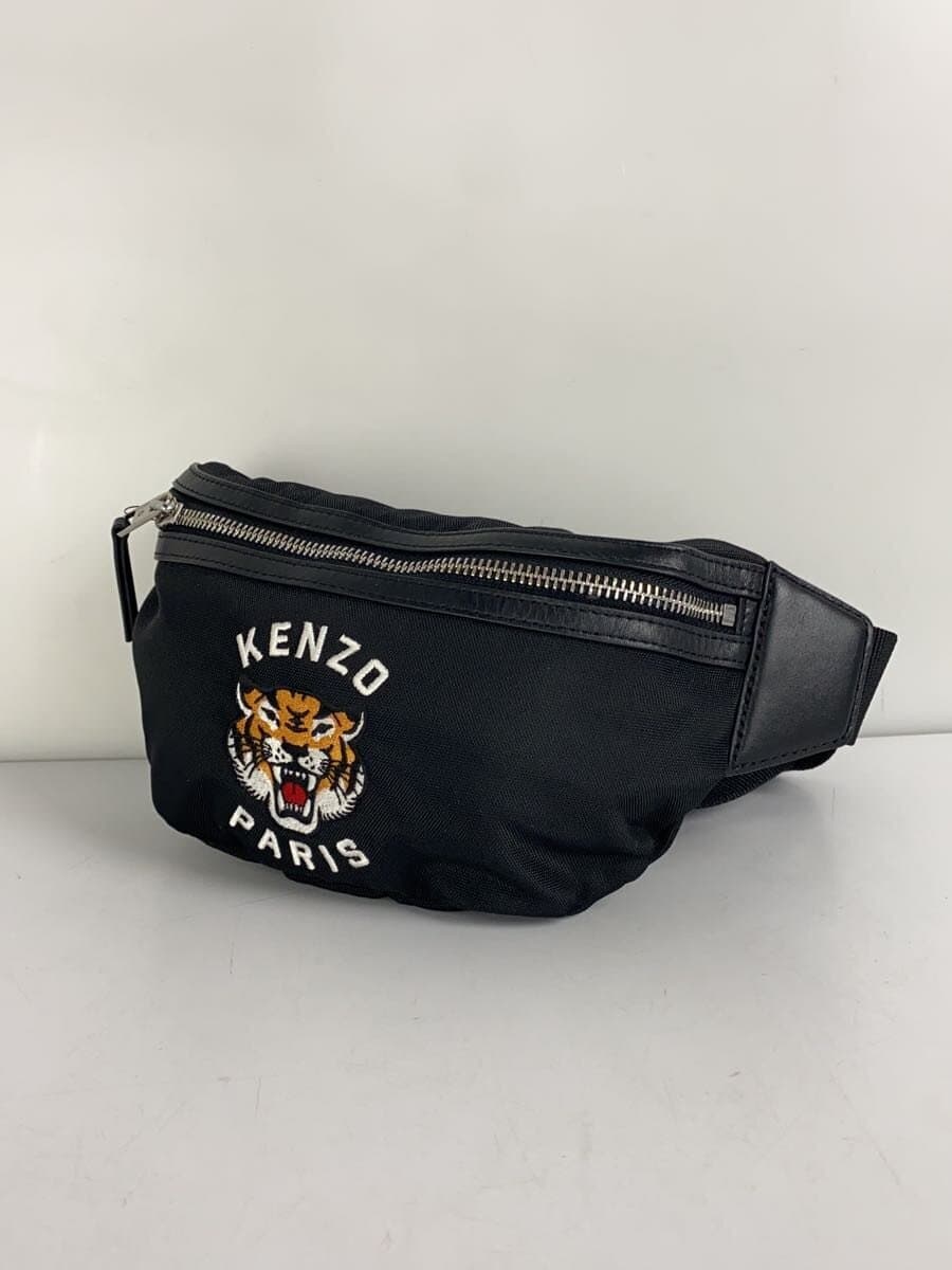 KENZOVarsity Embroidered Belt Bag Polyester Black FE65SA607F27 2