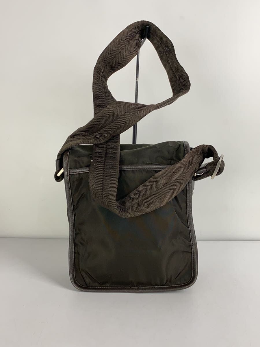 PRADA shoulder bag nylon khaki V167 3
