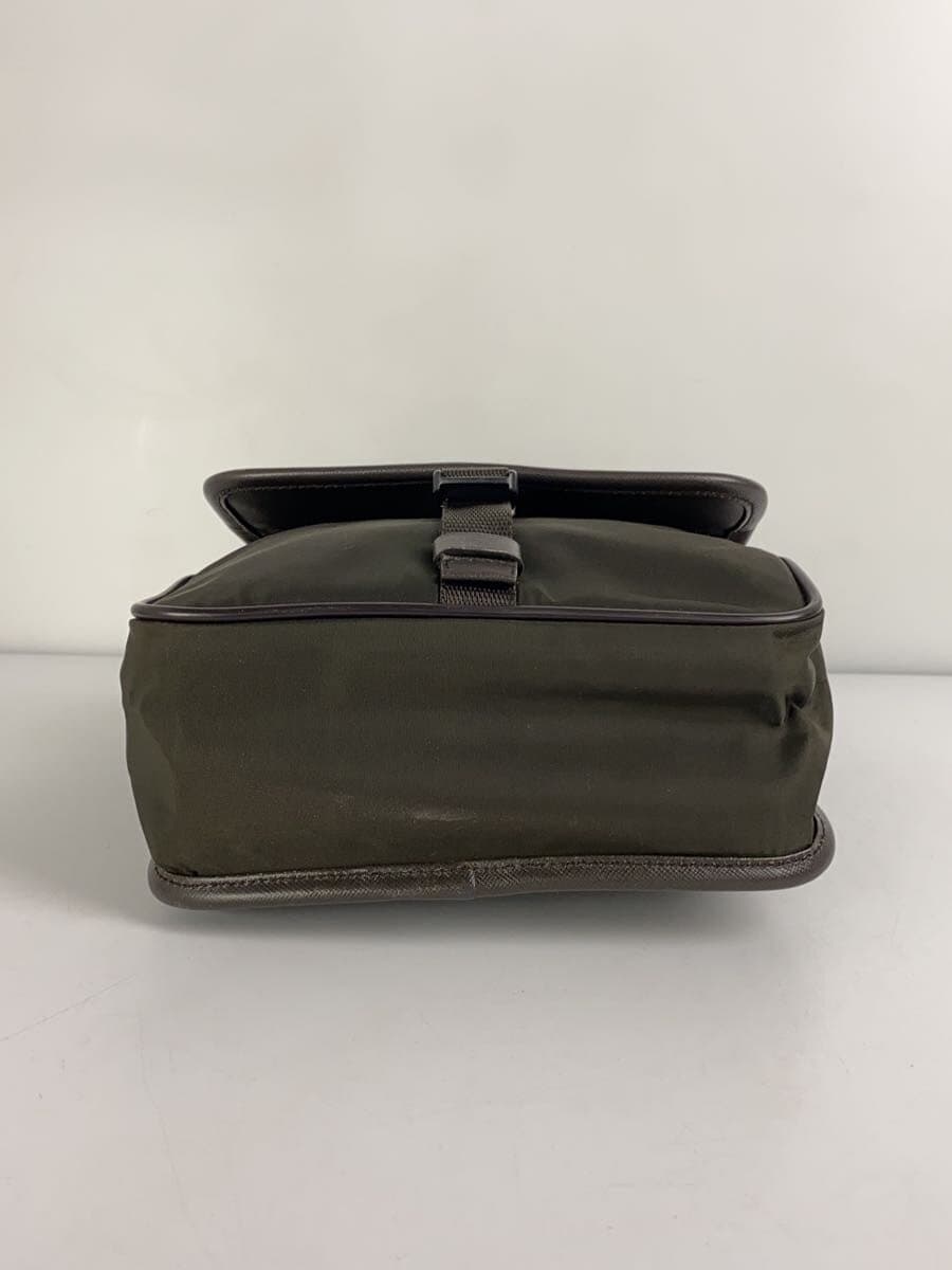 PRADA shoulder bag nylon khaki V167 4