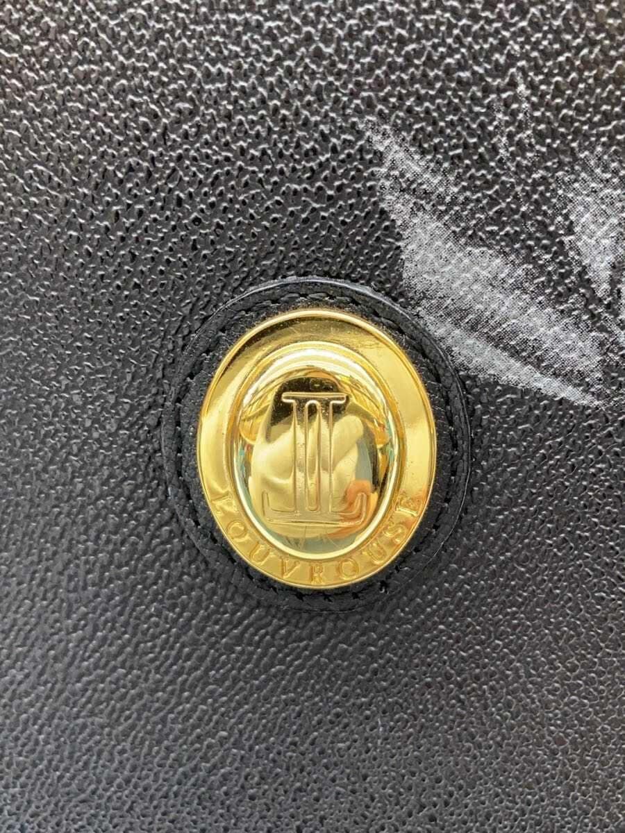 LOUVROUSE Handbag Leather BLK 5