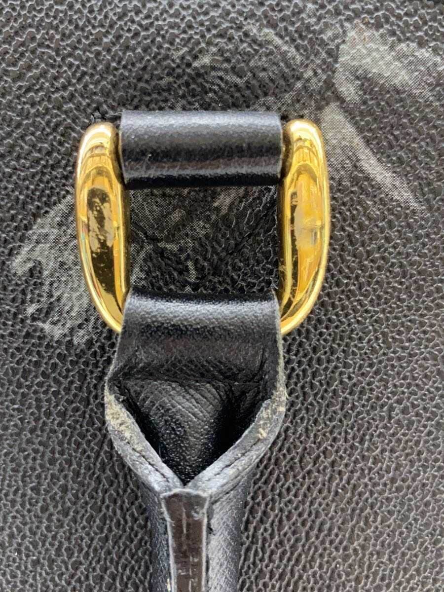 LOUVROUSE Handbag Leather BLK 7