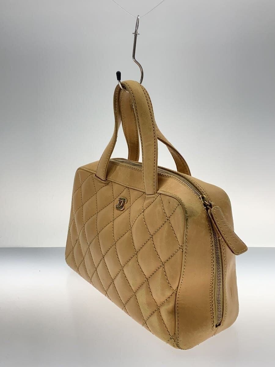 CHANEL Wild Stitch Coco Mark Mini Boston Handbag Leather CML 2