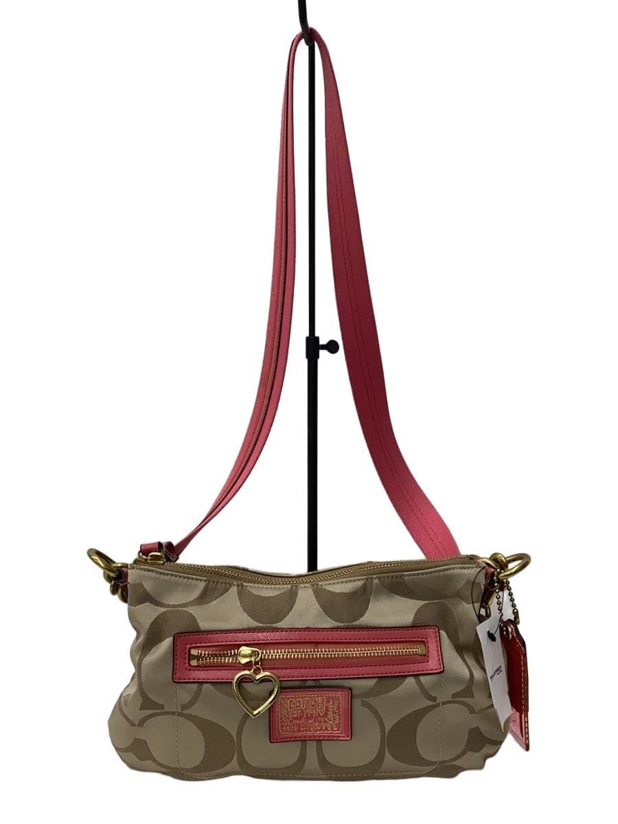 COACH Shoulder Bag -- BEG All-over Print 1281-F20044