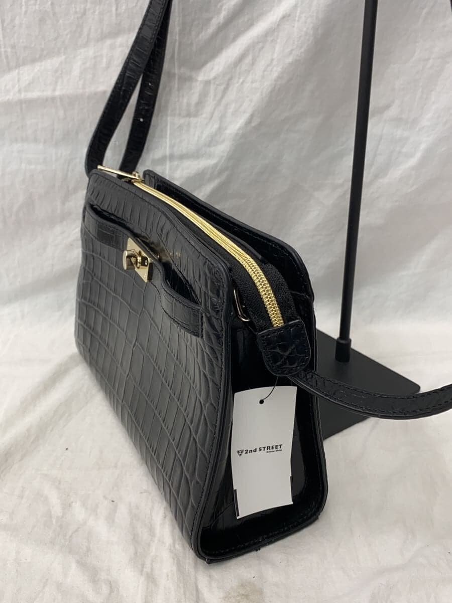 Modaprincipe Shoulder Bag Leather BLK Solid 2
