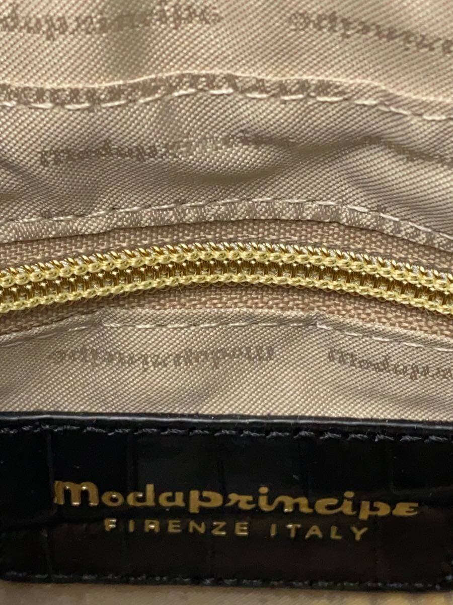 Modaprincipe Shoulder Bag Leather BLK Solid 5