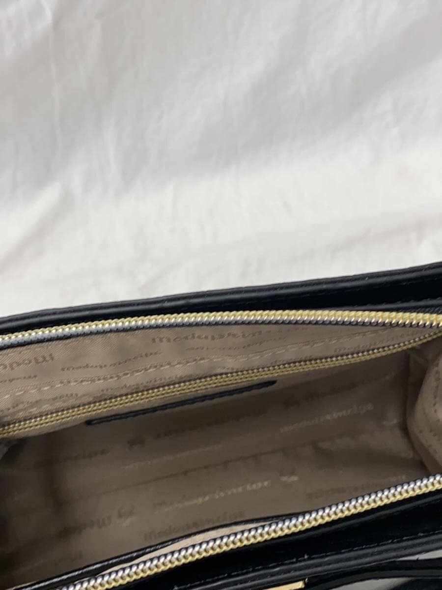 Modaprincipe Shoulder Bag Leather BLK Solid 6